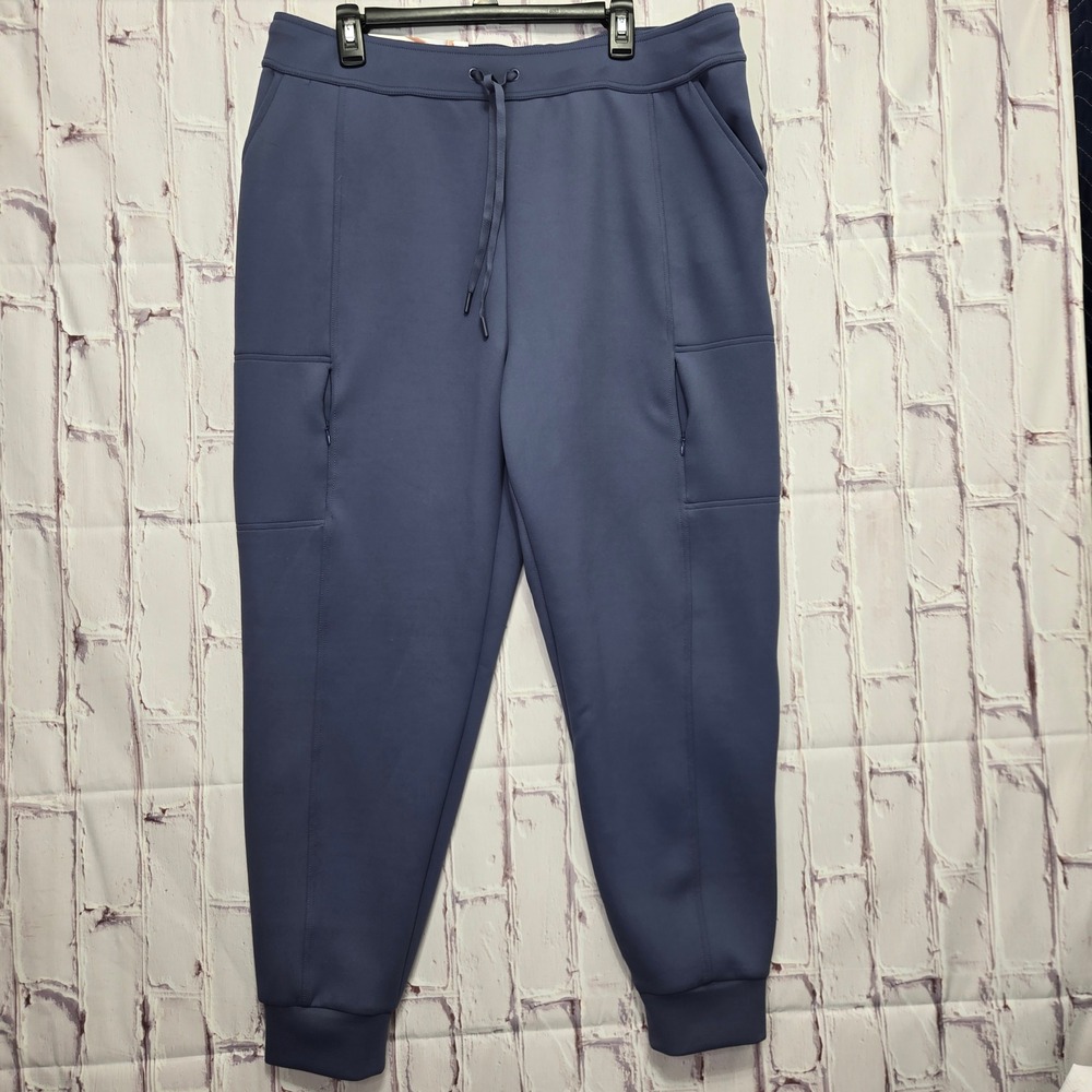 32 Degrees Heat Joggers Blue Zippered Pocket Activewear Pants Womens XL 29in
